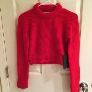 Urban Outfitters Cropped Red Sweater Size S, NWT!